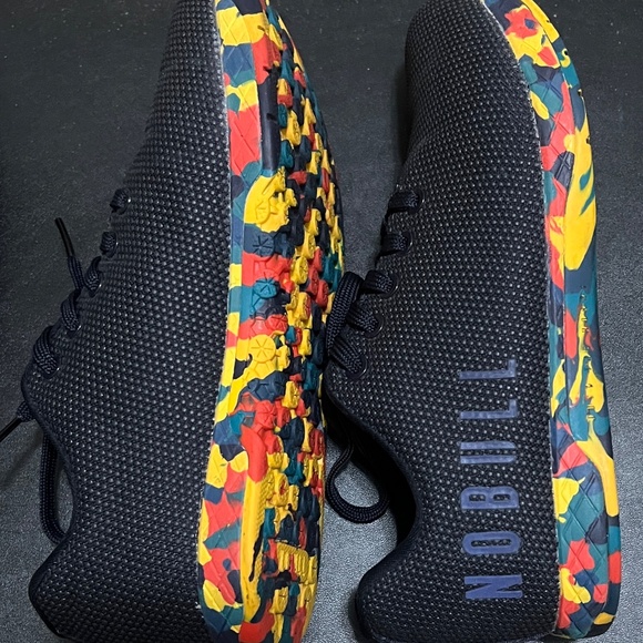 Nobull Women's 8.5 Trainer Sneakers - Navy Blue with Multicolor Sole - Picture 4 of 4